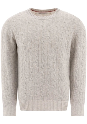 Brunello Cucinelli cable-knit sweater - Neutrals