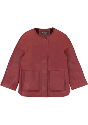 Loro Piana Evening leather jacket - Red