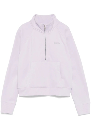 DKNY logo-studded pullover - Purple