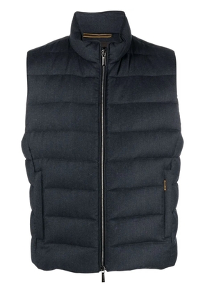 Moorer zipped padded gilet - Blue