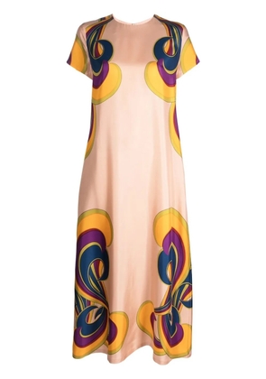 La DoubleJ Swing graphic-print dress - Pink