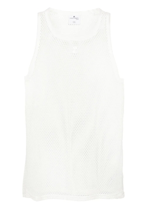 Courrèges AC mesh tank top - White