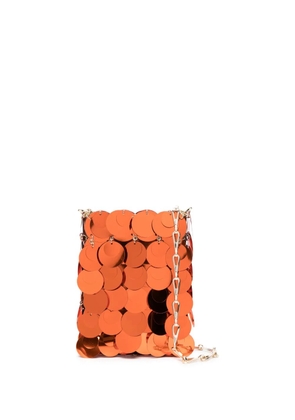 Rabanne mini Sparkle crossbody bag - Orange