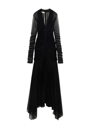 Blumarine ruched tulle dress - Black