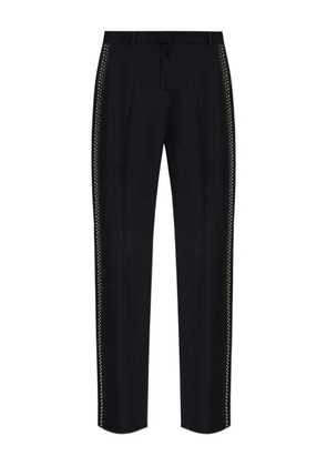Versace studded wool trousers - Black