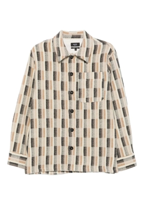 A.P.C. checked wool jacket - Neutrals