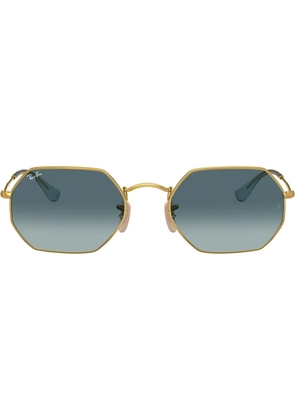 Ray-Ban RB3556N octagonal sunglasses - Gold