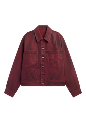LGN LOUIS GABRIEL NOUCHI coated denim jacket - Red