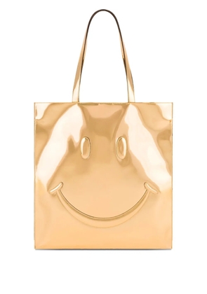 Moschino fringed-strap tote bag - Gold