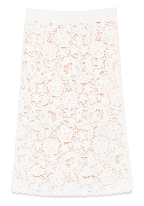 P.A.R.O.S.H. Copper midi skirt - White