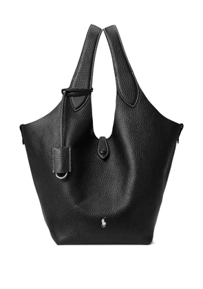 Polo Ralph Lauren pebble-texture top-handle bag - Black