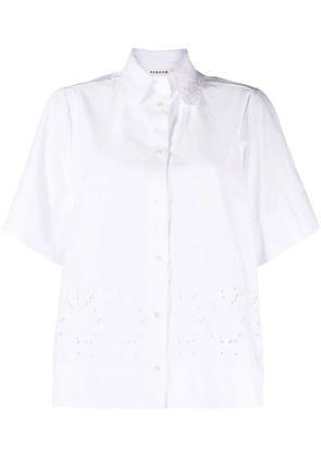 P.A.R.O.S.H. broderie-anglaise short-sleeve shirt - White