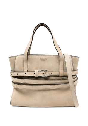 Moschino Tie Me belted tote bag - Neutrals