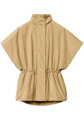 Fabiana Filippi short-sleeved cape cape - Gold