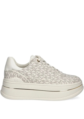 Michael Michael Kors monogram-pattern sneakers - White