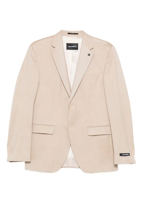 Karl Lagerfeld notched-lapel blazer - Neutrals