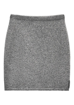 Alexander Wang ribbed mini skirt - Grey