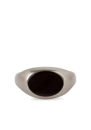DRIES VAN NOTEN stone signet ring - Silver
