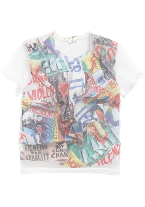 Comme Des Garçons graphic-print T-shirt - White