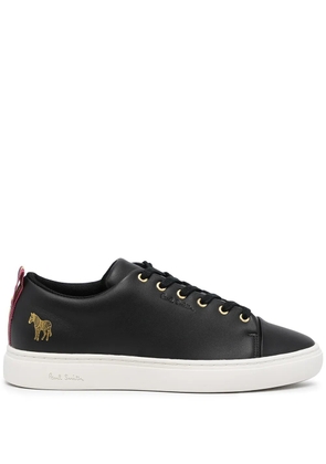 Paul Smith zebra-patch lace-up sneakers - Black