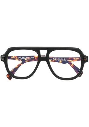 Kuboraum Q4 pilot-frame glasses - Brown