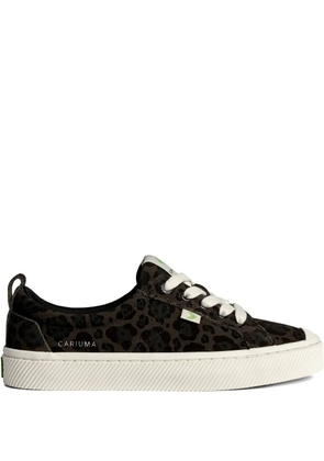 Cariuma jaguar-print sneakers - Black