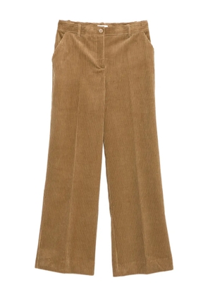 P.A.R.O.S.H. corduroy straight trousers - Brown