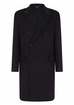 Dolce & Gabbana double-breasted cashmere coat - Blue
