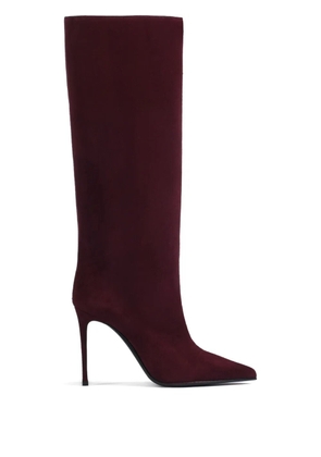 Le Silla 100mm Eva suede boots - Red