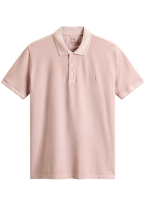 Woolrich logo-embroidered polo shirt - Pink