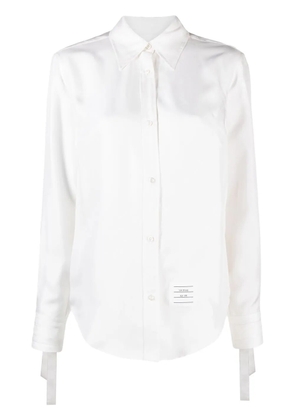 Thom Browne scarf-cuff detail shirt - White