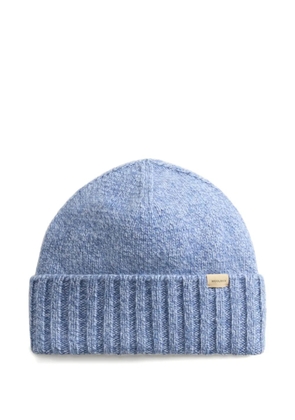 Woolrich logo-detail beanie - Blue