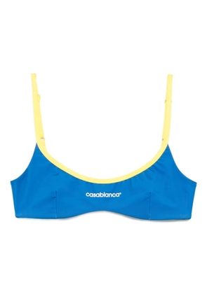 Casablanca contrast-band bikini top - Blue