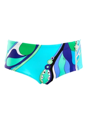 PUCCI orchidee-print bikini bottoms - Blue