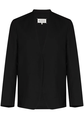 Maison Margiela collarless single-breasted blazer - Black