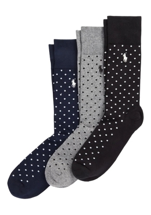 Polo Ralph Lauren logo socks (set of three) - Blue