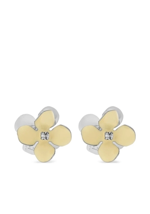 Marni floral-motif earrings - Silver