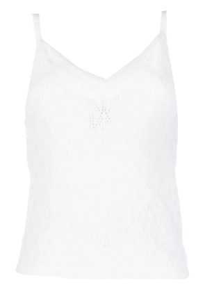 Barrie spaghetti-strap cashmere top - Neutrals