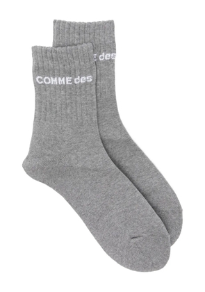 Comme des Garçons Homme Plus logo-detail socks - Grey
