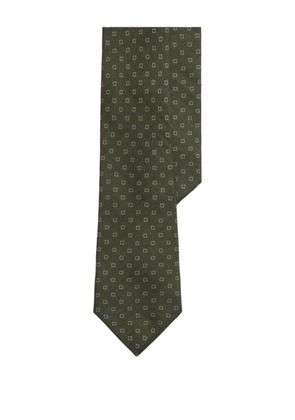 Ralph Lauren Purple Label square-print tie - Green