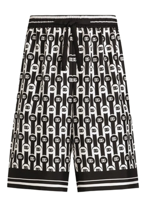Dolce & Gabbana logo-print patterned shorts - Black