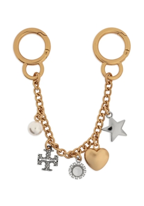 Tory Burch charm-detail keyring - Gold