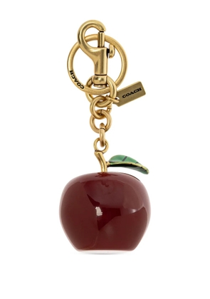 Coach small apple-motif bag charm - Gold