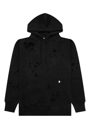 6 MONCLER 1017 ALYX 9SM distressed hoodie - Black
