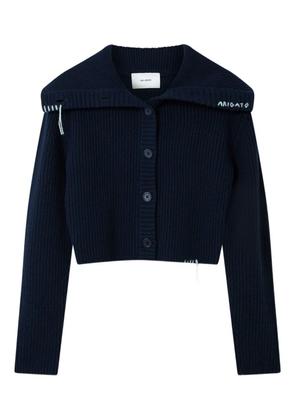 Axel Arigato Celine ribbed cardigan - Blue