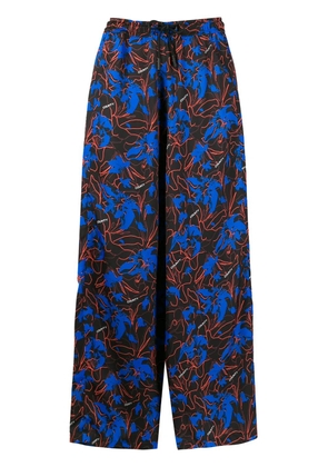 COUNTY OF MILAN Hawaii straight-leg trousers - Black