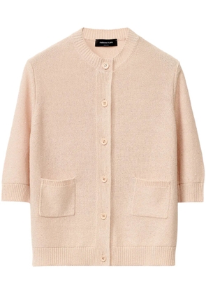 Fabiana Filippi three-quarter-sleeved cardigan - Pink