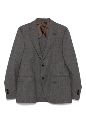 Lardini herringbone wool suit - Brown