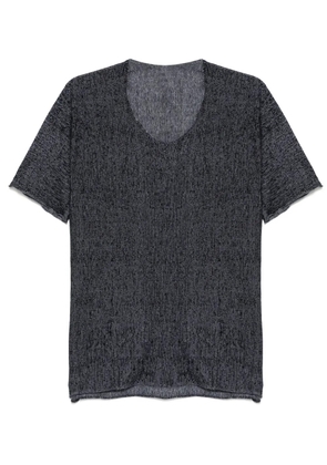 Label Under Construction round-neck T-shirt - Grey
