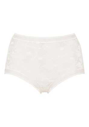 ERES Acacia floral-lace high-waisted briefs - White